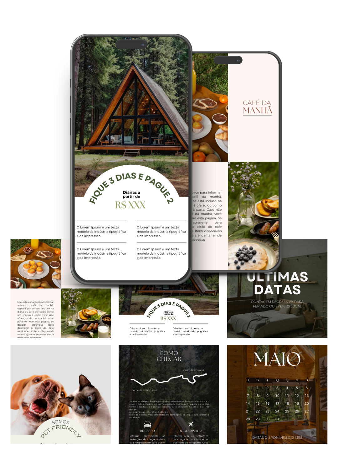 Templates para Stories e Feed do Instagram do Kit Superhost